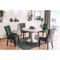 Scaun Tapitat EDWARD VELVET Genarom SN Negru / Bluvel 19